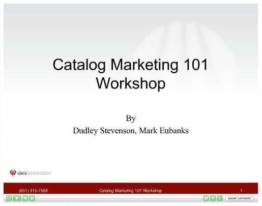 catalog marketing tutorial