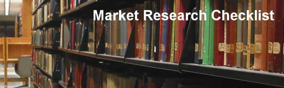 DWS Associates - Market Research Checklist