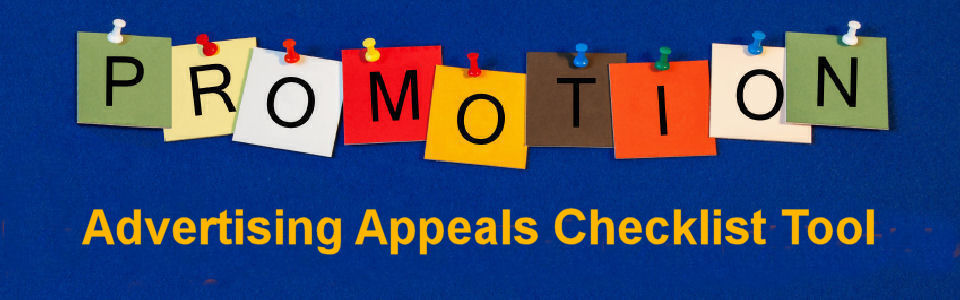 DWS Associates Advertising Appeals Checklist Tool